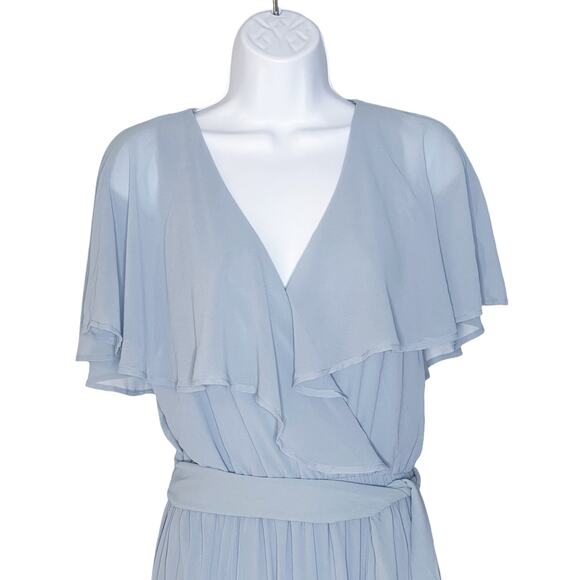 Show Me Your MuMu Audrey Maxi Dress Blue L NWOT - Picture 3 of 7